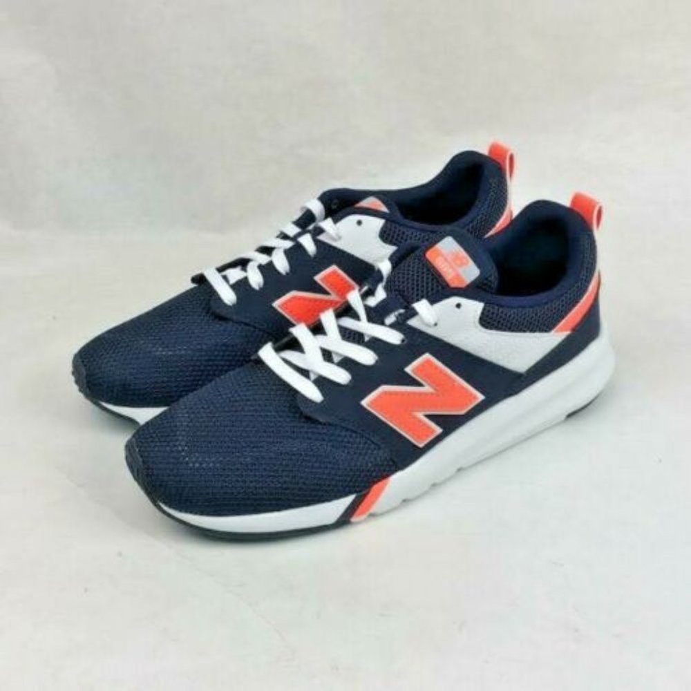 New Balance 009 Casual Shoes MS009MN1 Blue/Orange - Picture 2 of 10